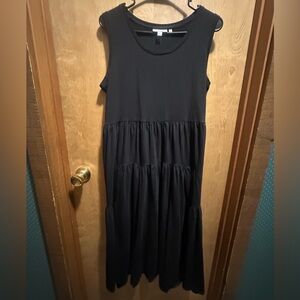 Chico's Classic Black Cotton Dress 2 = US12/L